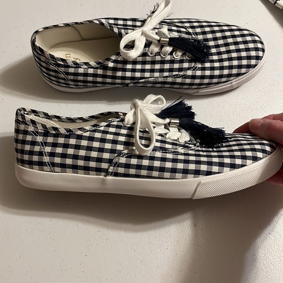 Crown & Ivy black check sneakers , nwot, sz. 8 1/2 - Picture 3 of 4